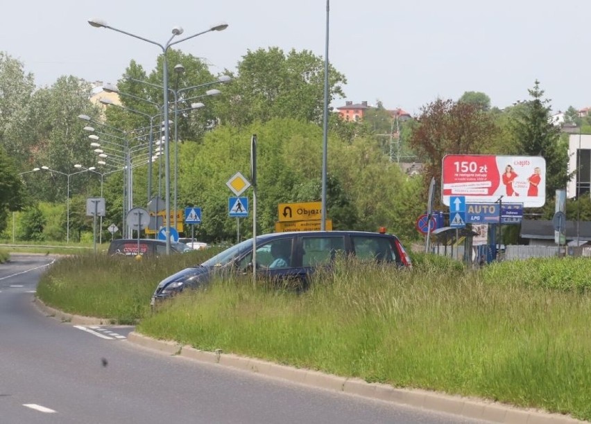 Wysokie trawy zmorą kierowców i rowerzystów w Radomiu. Ograniczają widoczność, zagrażają bezpieczeństwu. Kiedy będzie koszenie?