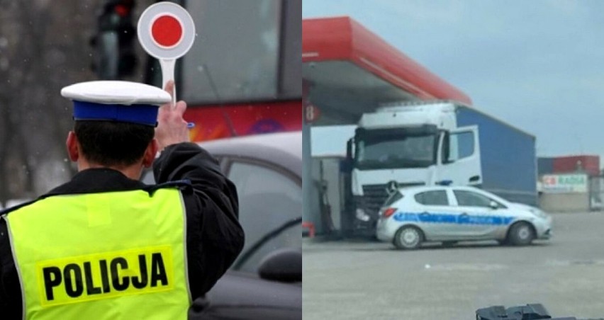 Kierowca tira zatrzymany w Lesznie miał 2,5 promila