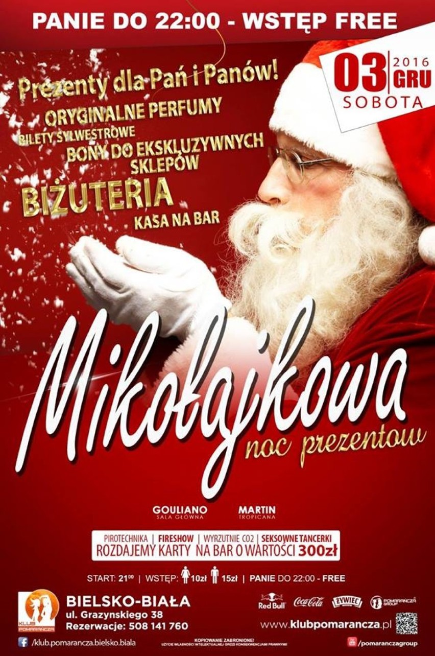 Już w sobotę 3. grudnia w bielskiej Pomarańczy Mikołajkowa...