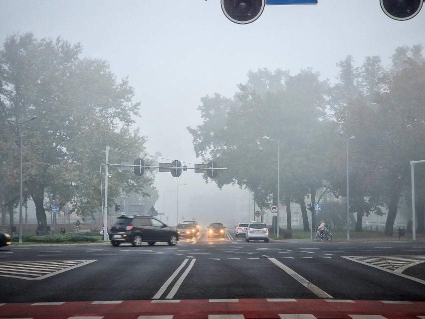 Leszno we mgle jesienią - 18.10.2023