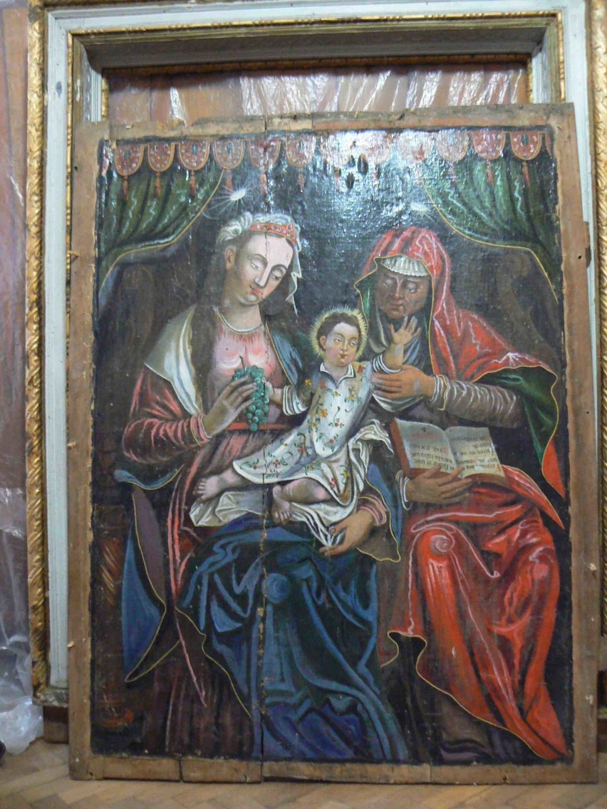 Zabytkowy obraz w kościele św. Anny w Brzezinach będzie miał zasłonę