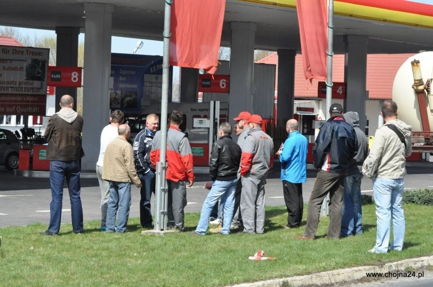 Przejęcie stacji benzynowej w Krajnku Dolnym - zdjęcia