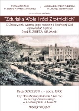 Zduńska Wola i ród Złotnickich - spotkanie w bibliotece