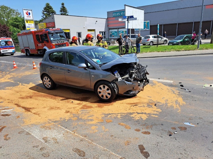 Wypadek w Lubrańcu na skrzyżowaniu ulic Brzeska - Szkolna [zdjęcia]