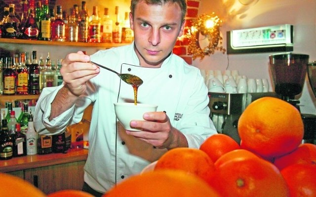 Mateusz Malinowski, szef kuchni restauracji Mennicza Fusion