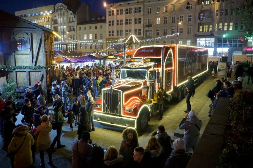 Świąteczna ciężarówka Coca-Coli zawitała do Poznania [ZDJĘCIA]