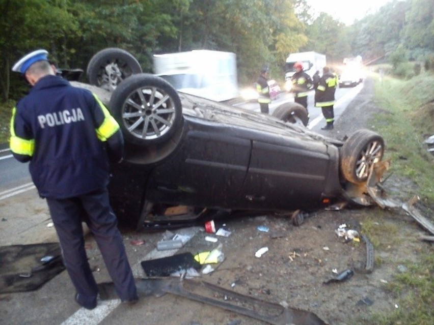 Wypadek w Łącku - jedna osoba trafiła do szpitala