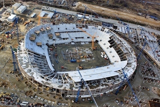 Trwa budowa Stadionu Miejskiego we Wrocławiu