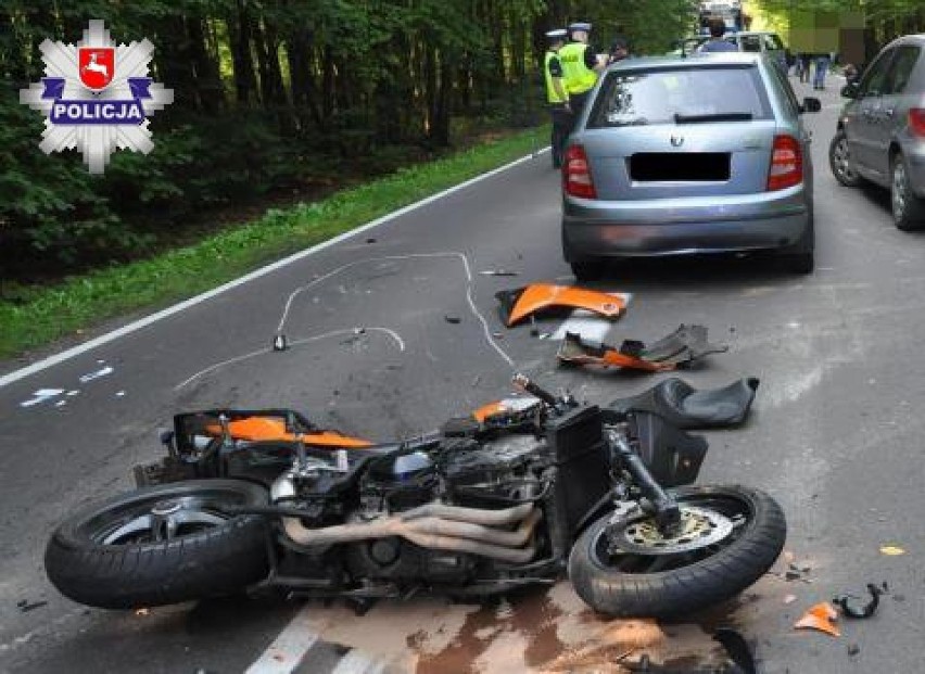 W niedzielę kierujący motocyklem 35-latek najechał na tył...