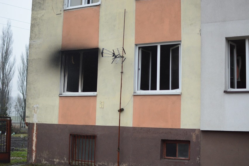 Poważny pożar w Działowie. Jedna osoba trafiła do szpitala [wideo, zdjęcia]