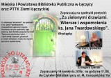 Spektakl poetycki w bibliotece w Łęczycy. MiPBP zaprasza "Za zielone drzwi"