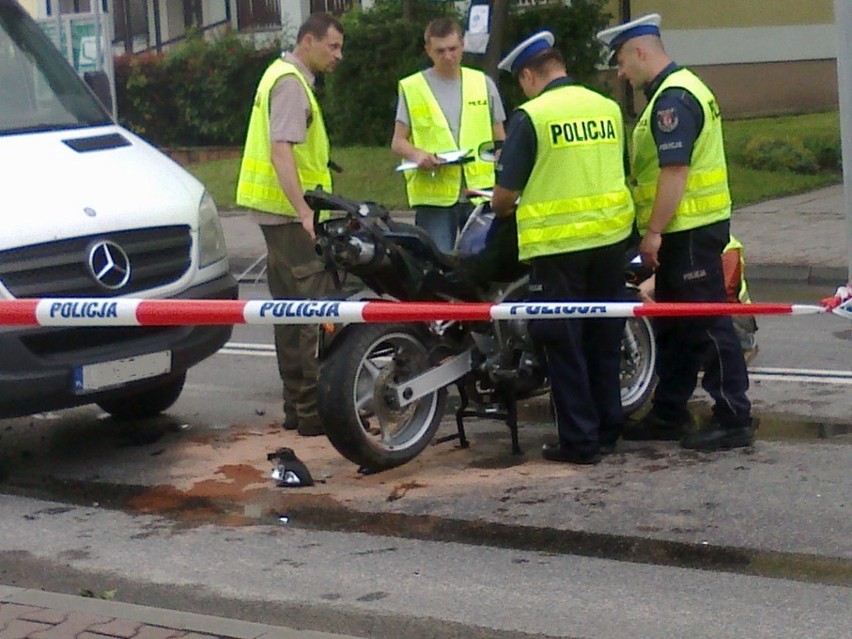 Kurów: Motocyklista ranny w wypadku