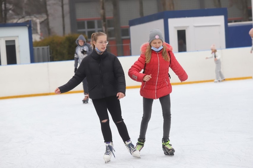 19.12.2020 lodowisko tychy zyrafa fot. karina trojok /...