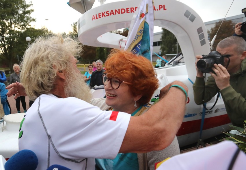 Aleksander Doba jest już Policach. Przywitały go tłumy. Były...