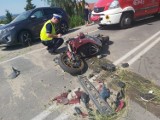 Gmina Kwidzyn: Wypadek z udziałem motocyklisty w Rozpędzinach. Mężczyznę zabrało Lotnicze Pogotowie Ratunkowe