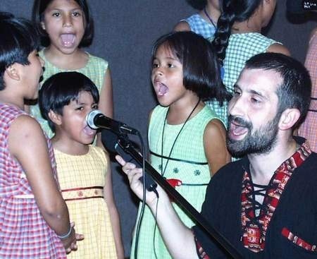 W Częstochowie peruwiańska Arka zaśpiewała na spotkaniu z dziećmi w czasie ich Misyjnego Kongresu. Fot. Roland MIELNICKI
