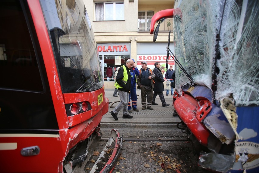 Wypadek tramwajów na placu Wolności