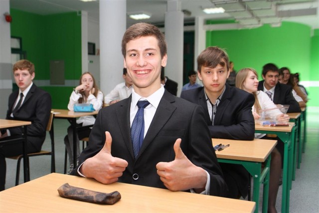 Uczniowie z Gimnazjum nr 5 w Piotrkowie nie stresowali się przed egzaminem