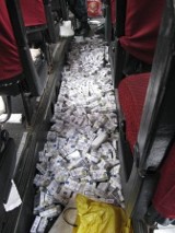 Medyka: Ponad tysiąc paczek papierosów w autokarze ze Lwowa