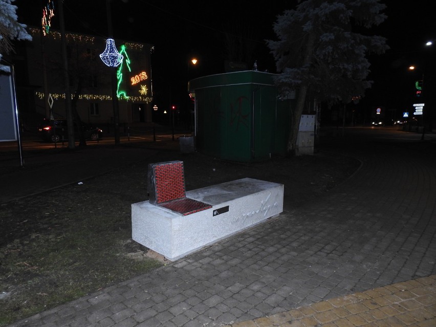 Ławka Niepodległości w Bielsku Podlaskim