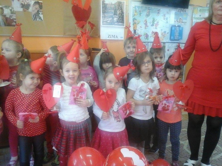Walentynki w przedszkolu Słonecznym w Pleszewie