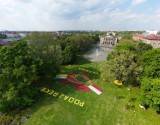 W parku Mickiewicza w Poznaniu posadzono ponad 150 tysięcy tulipanów. Zobacz niezwykłą kompozycję! [ZDJĘCIA, WIDEO]