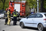 Wypadek w centrum Tarnowa. Na skrzyżowaniu Mościckiego i Pułaskiego zderzyły się dwa samochody. Jedna osoba trafiła do szpitala [ZDJĘCIA]