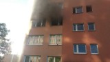 Pożar mieszkania w bloku przy ulicy Górnośląskiej w Kaliszu [FOTO]