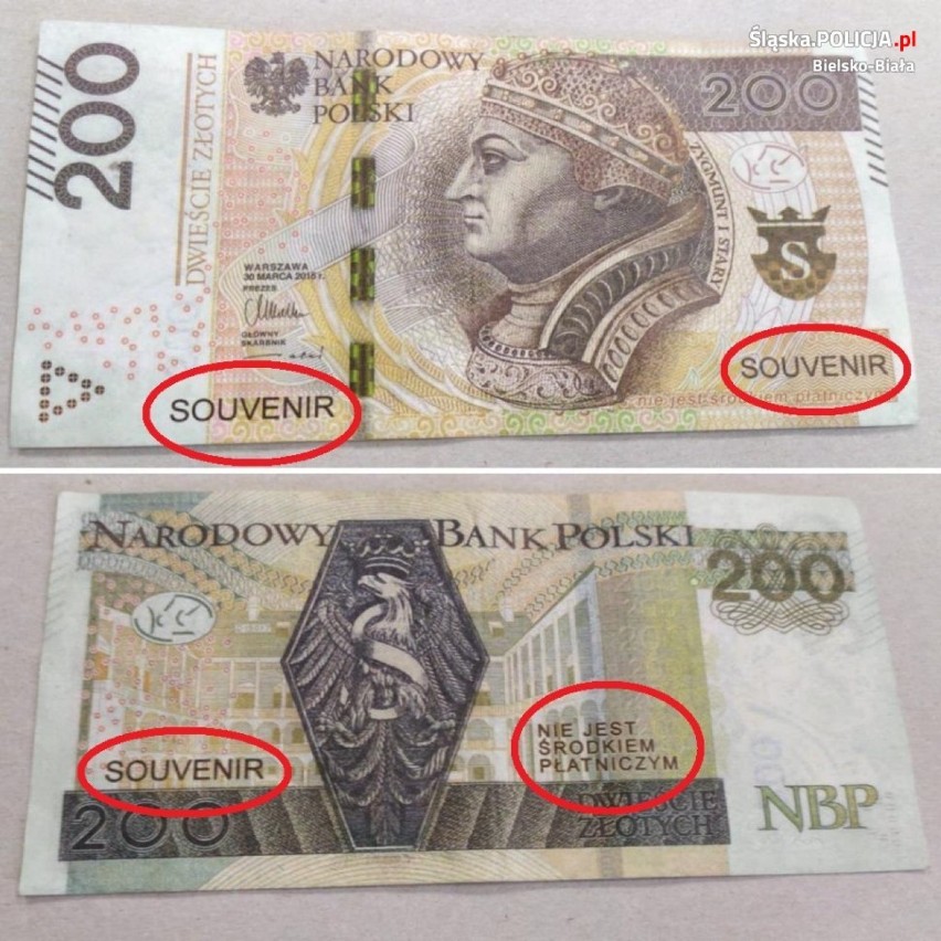 Takim banknotem zapłaciła 28-latka za tankowanie. Napis...