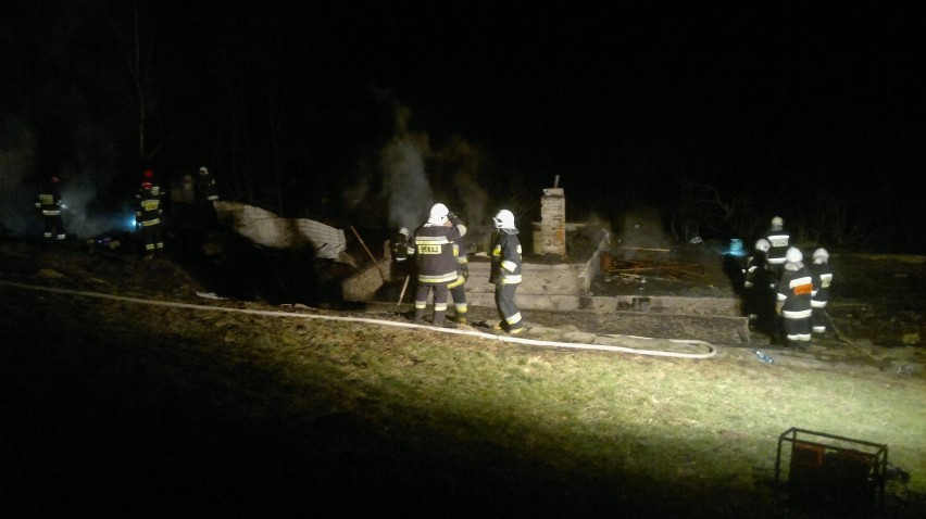 Zdjęcie z pożaru chatki