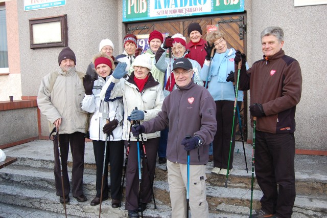 Start do marszu spod klubu Kwadro