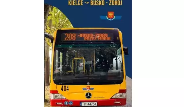Ruszyła nowa linia autobusowa 208 na trasie Busko - Kielce, Kielce - Busko -  Zdrój.