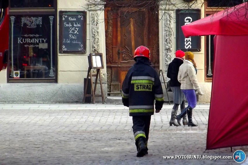 Toruń: Urojony pożar Ratusza