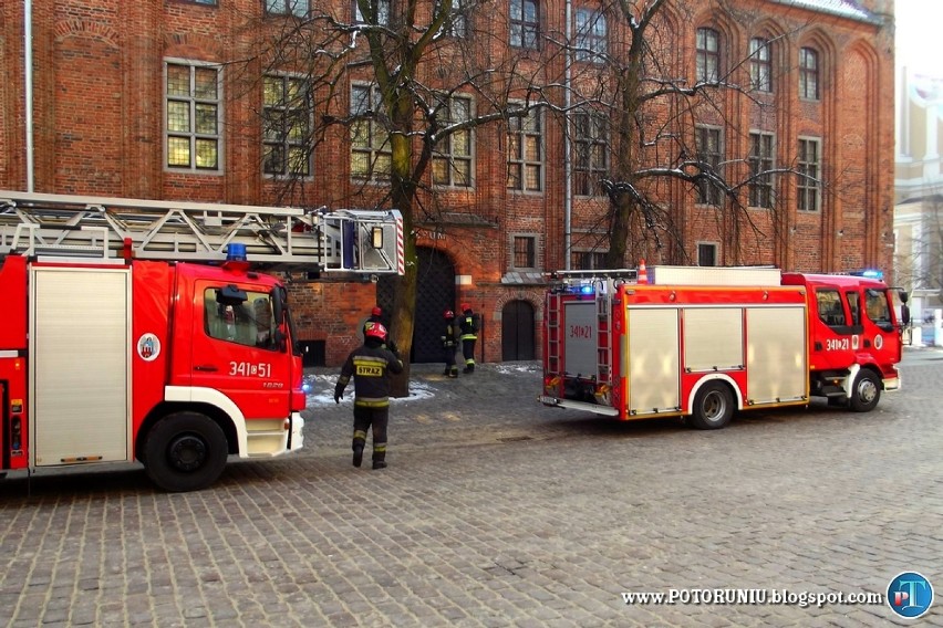 Toruń: Urojony pożar Ratusza