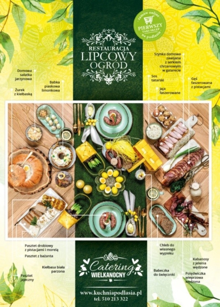 Oferta cateringu wielkanocnego w Restauracji Lipcowy Ogród