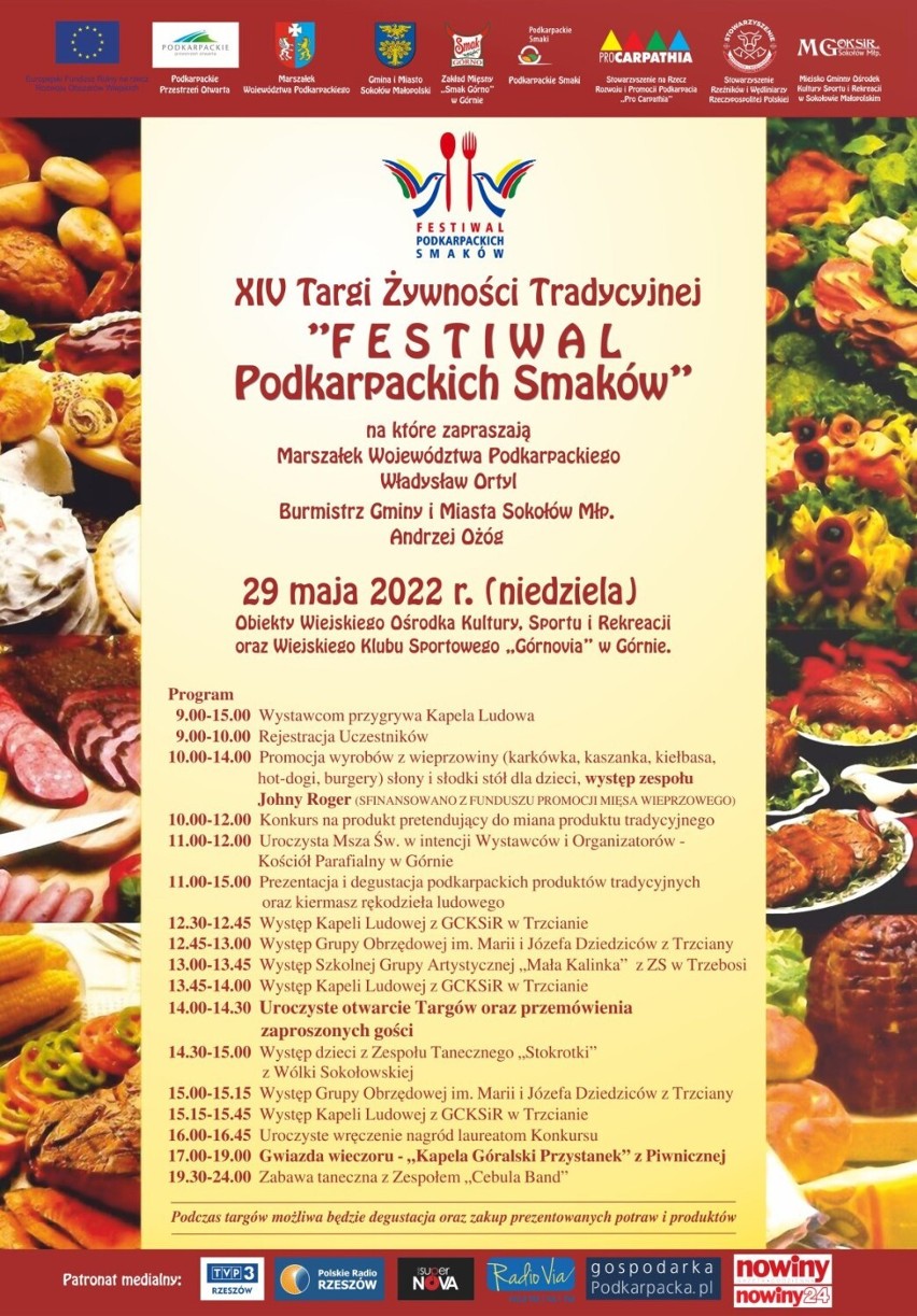 Dzisiaj uczta dla smakoszów: Festiwal Podkarpackich Smaków w Górnie 