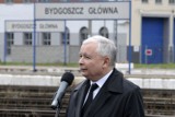 Prezes Kaczyński w Bydgoszczy broni pociągów Pesy