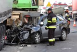 Tragiczny wypadek na DK1 pod Piotrkowem (ZDJĘCIA)