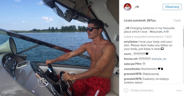 Robert Lewandowski na wakacjach. Tak bawi się najlepiej zarabiający polski sportowiec [ZDJĘCIA]