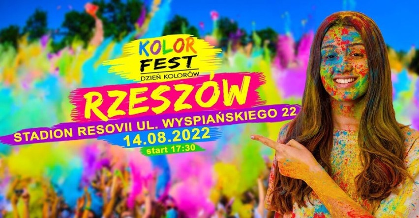 14 sierpnia na Stadionie Resowii Kolor Fest! Start już o...