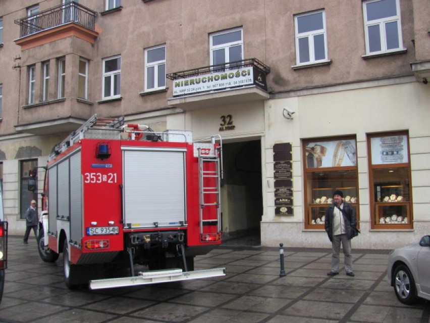 strażacy aleja NMP Częstochowa 2014