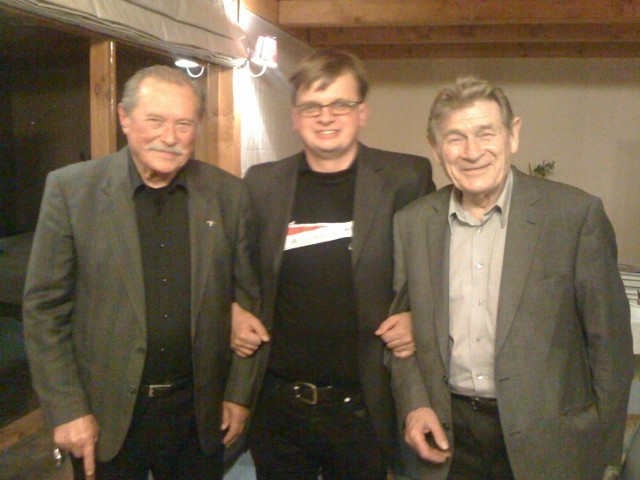 Od lewej: Emil Karewicz (Hermann Brunner), Tomasz Musiał i Stanisław Mikulski (Hans Kloss)