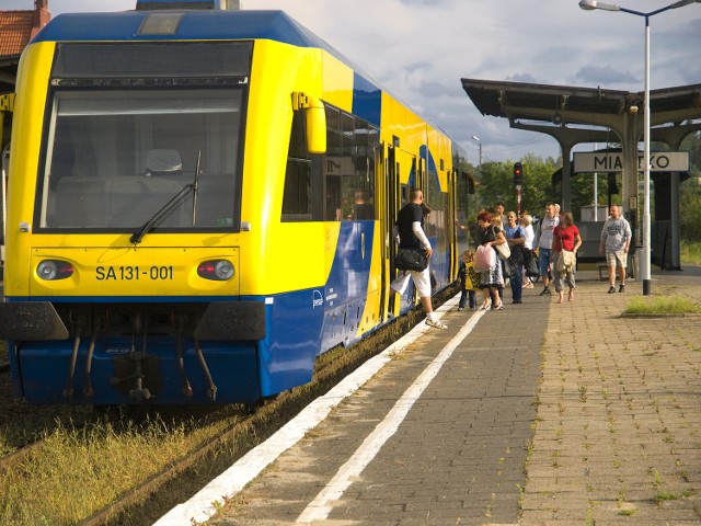 Do Miastka dojeżdżają szynobusy, ale tylko cztery dziennie