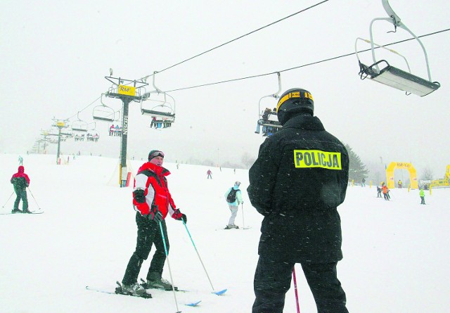 Policja na stoku na razie może tylko patrzeć na to co robią narciarze i upominać