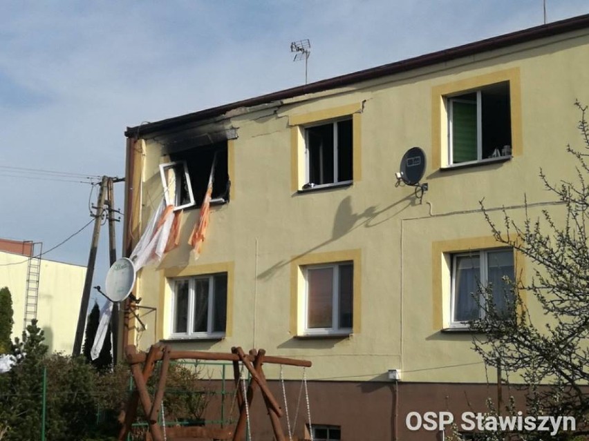 Wybuch gazu w Petrykach w podkaliskiej gminie Stawiszyn....