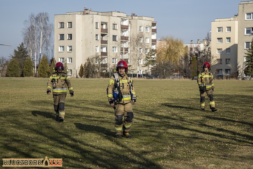 Wypadek w szkole w Kluczborku. Na miejsce wezwano helikopter LPR