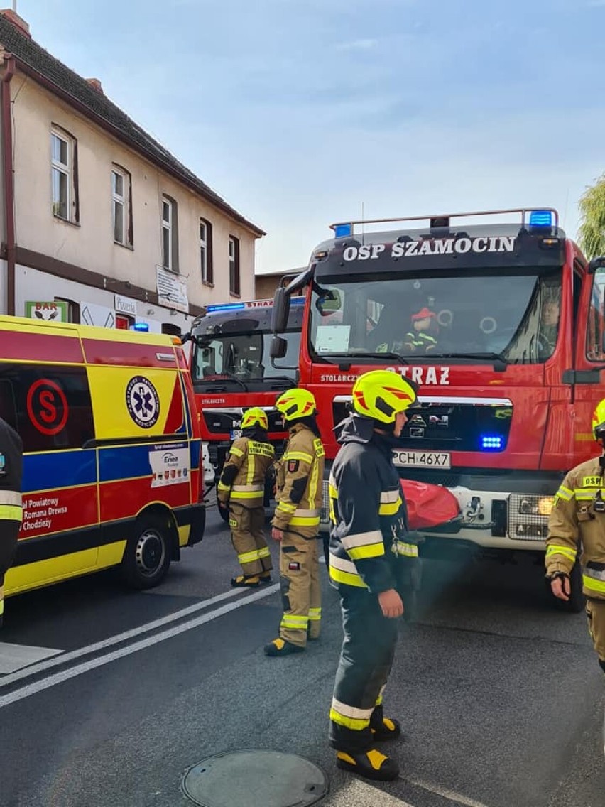 Tragiczny pożar mieszkania w Margoninie. Nie żyje jedna osoba.