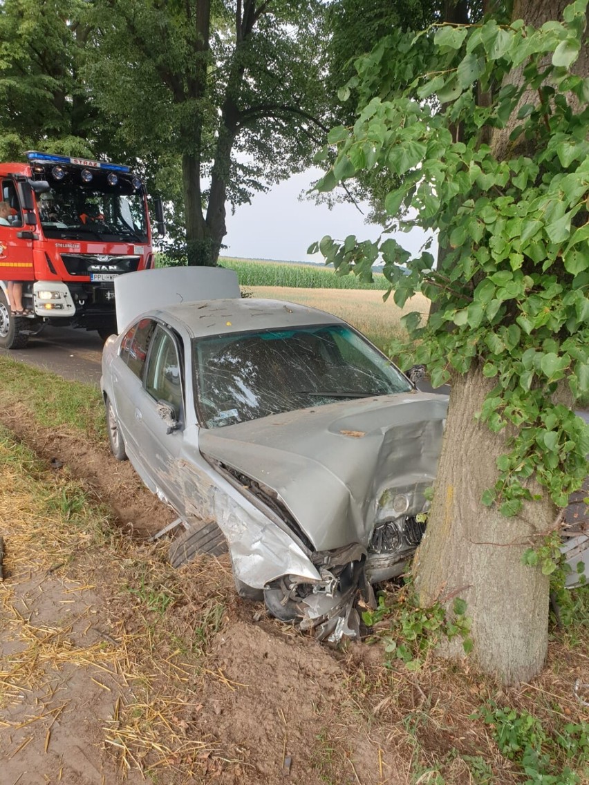 W niedzielę mieszkaniec gminy Gołuchów, kierując BMW podczas wyprzedzania najechał na tył poprzedzającego pojazdu również marki BMM, a następnie uderzył w drzewo