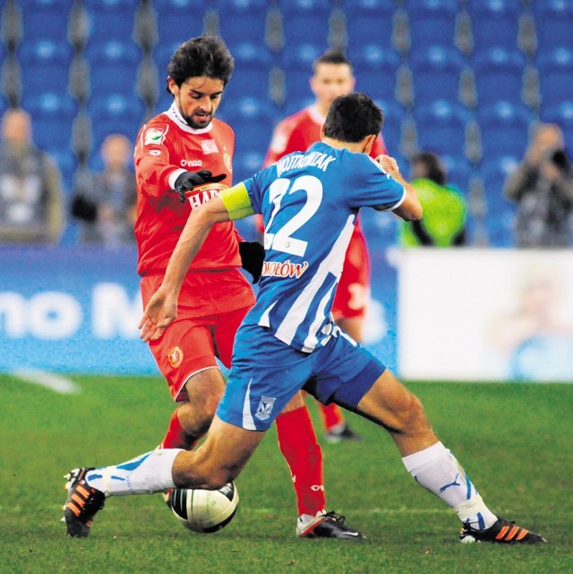 Gol Bruno Pinheiro zapewnił Widzewowi trzy punkty w Poznaniu.