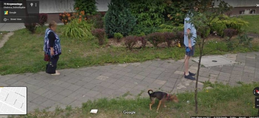 Perełki z kamer Google Street View w Oleśnicy i Sycowie. Tutaj kamera widziała ciut za dużo! 